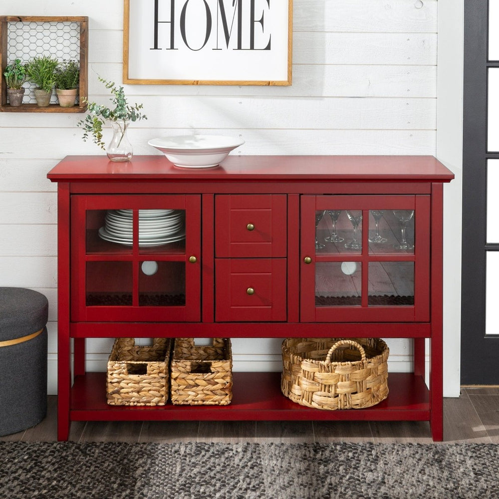 
                      
                        Walker Edison Farmhouse Wood and Glass Buffet - lily & onyx
                      
                    