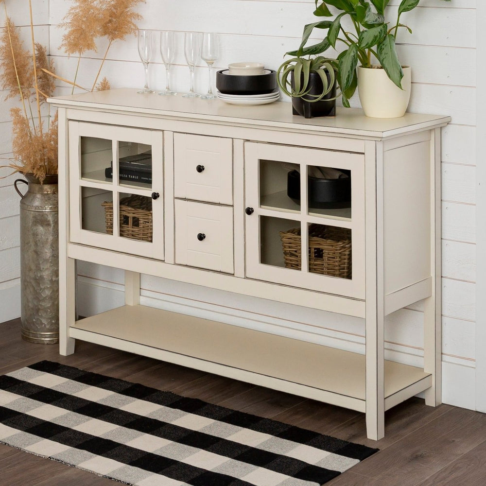 
                      
                        Walker Edison Farmhouse Wood and Glass Buffet - lily & onyx
                      
                    