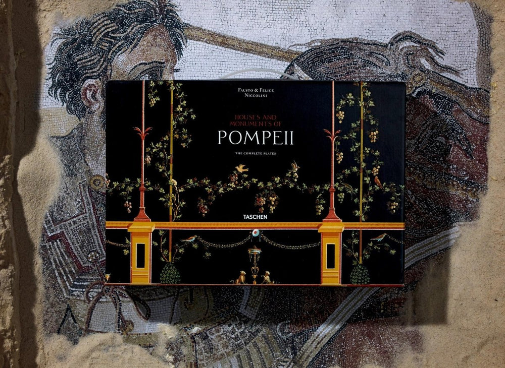 
                      
                        TASCHEN Fausto & Felice Niccolini. Houses and Monuments of Pompeii (German, French, English) - lily & onyx
                      
                    