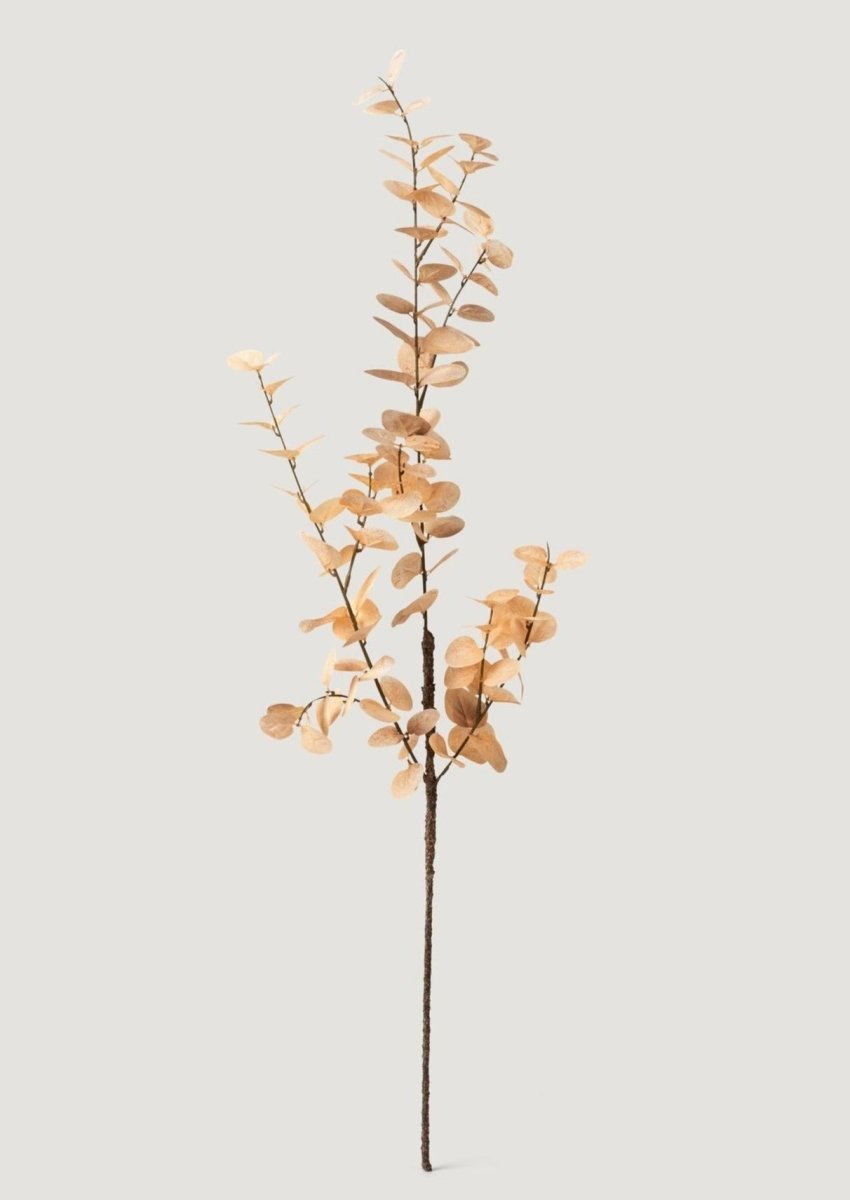 Afloral Faux Eucalyptus Branch in Mocha - 35" - lily & onyx