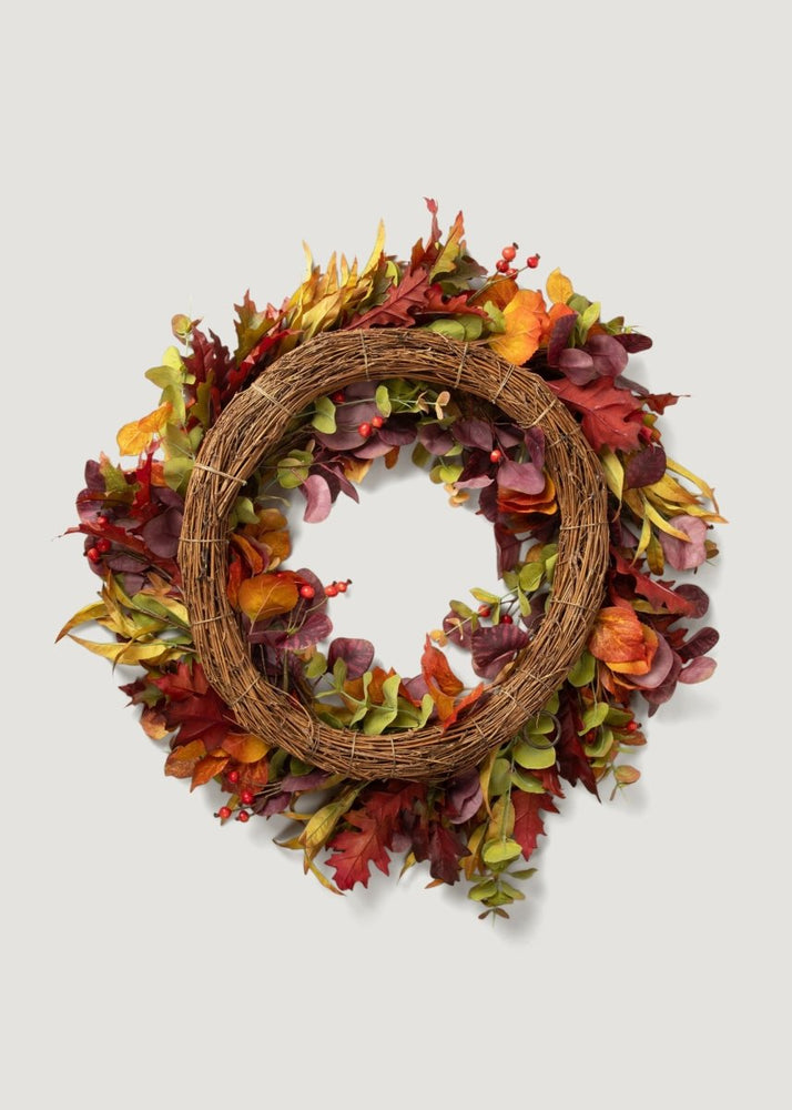 
                      
                        Afloral Faux Eucalyptus Fall Wreath in Mixed Autumn - 27.5" - lily & onyx
                      
                    