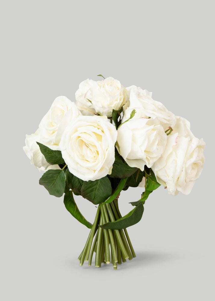 
                      
                        Afloral Faux - Ever Rose Bouquet in Cream White - 12" - lily & onyx
                      
                    
