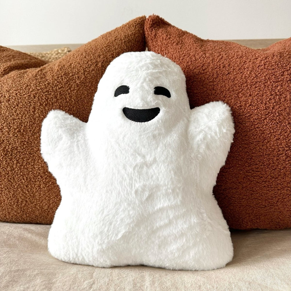 Busa Designs Faux Fur Ghost Pillow - lily & onyx