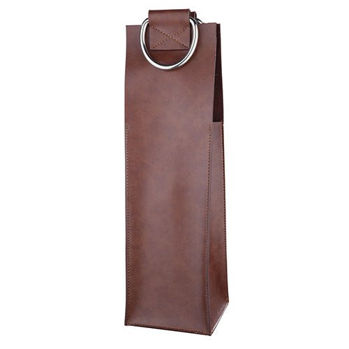Viski Faux Leather Single - Bottle Wine Tote - lily & onyx