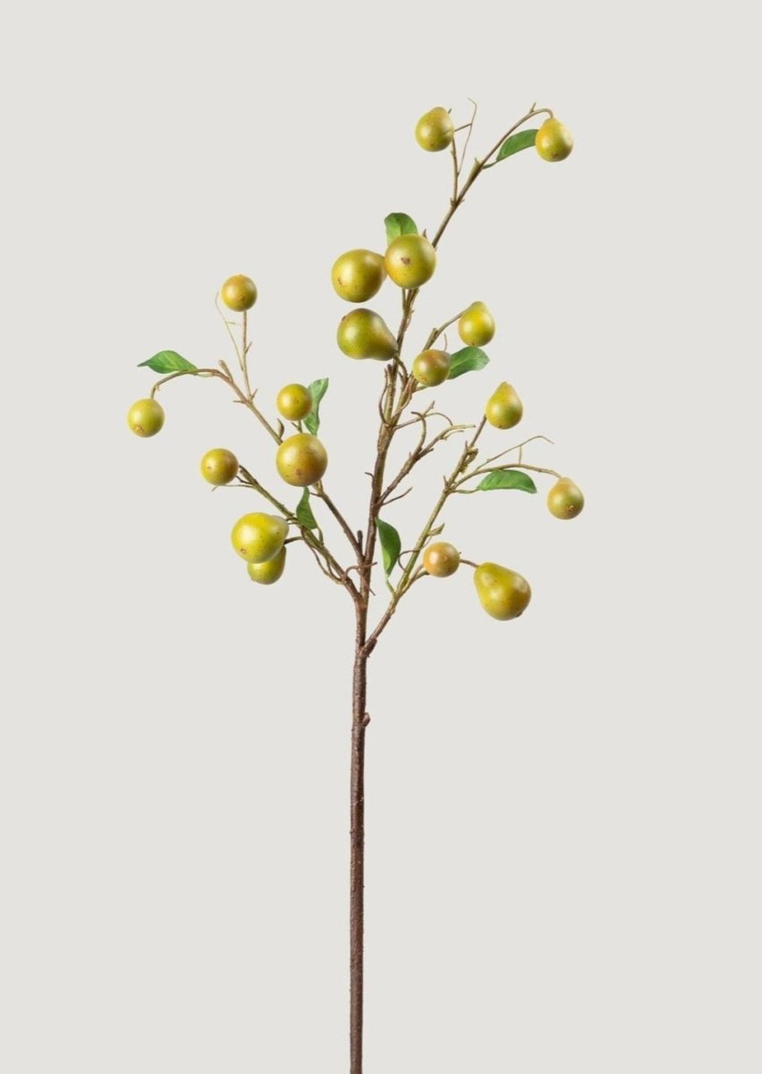 Afloral Faux Pear Fruit Branch - 39