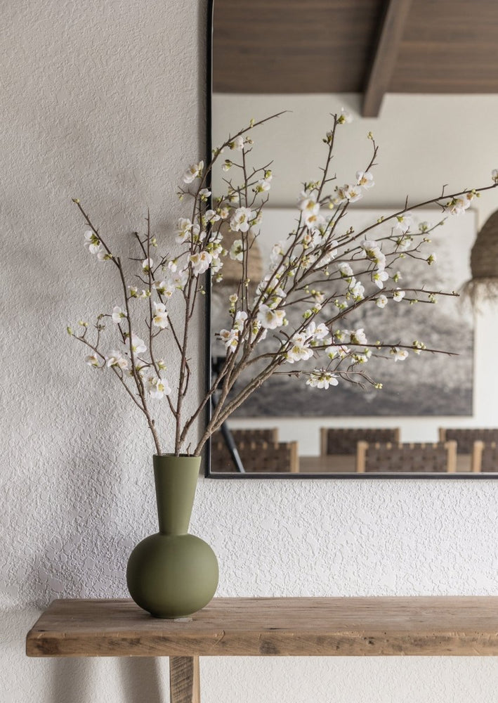 
                      
                        Afloral Faux Quince Blossom Branch in Cream, 54" - lily & onyx
                      
                    