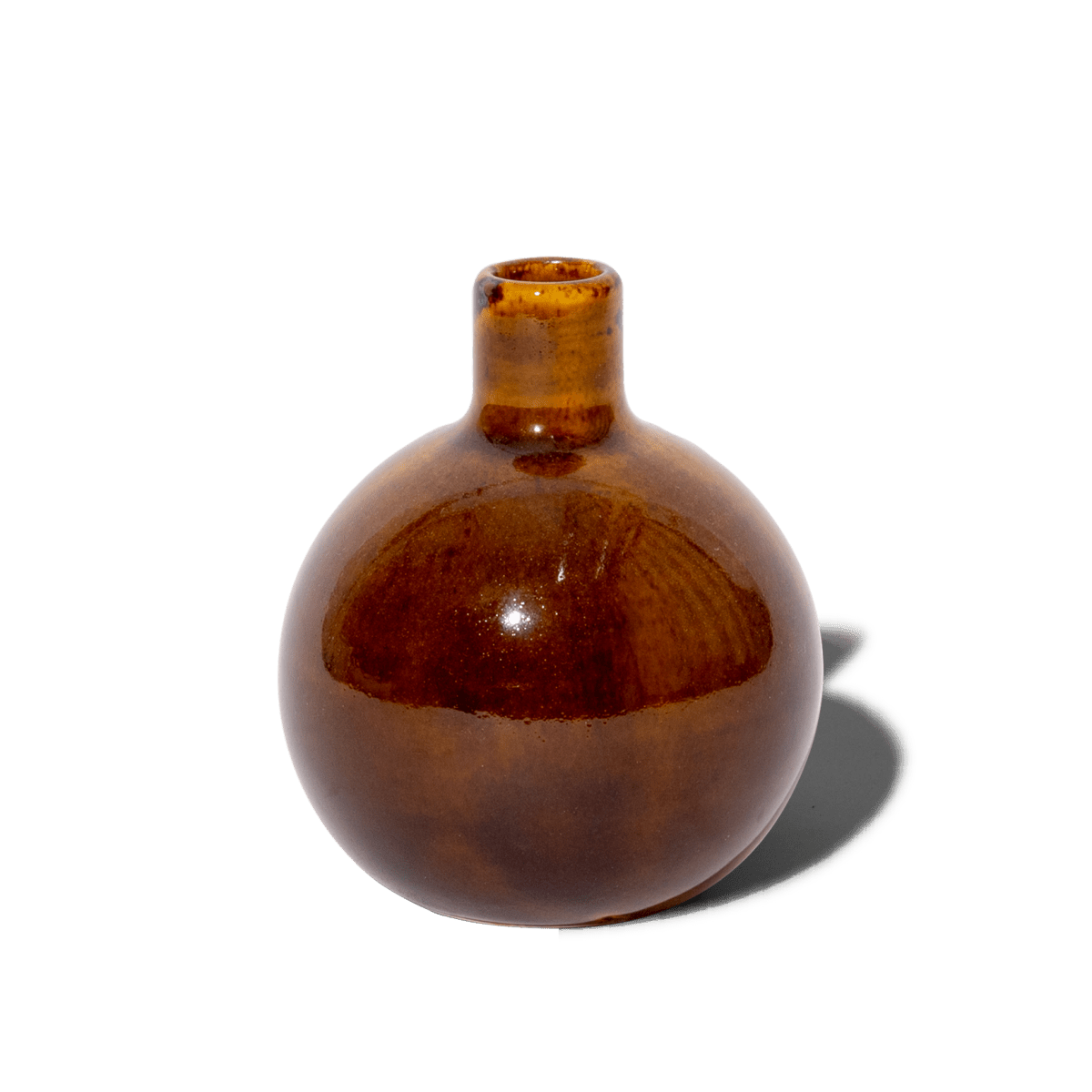 Felt+Fat Ceramic Bud Vase in Tenmoku