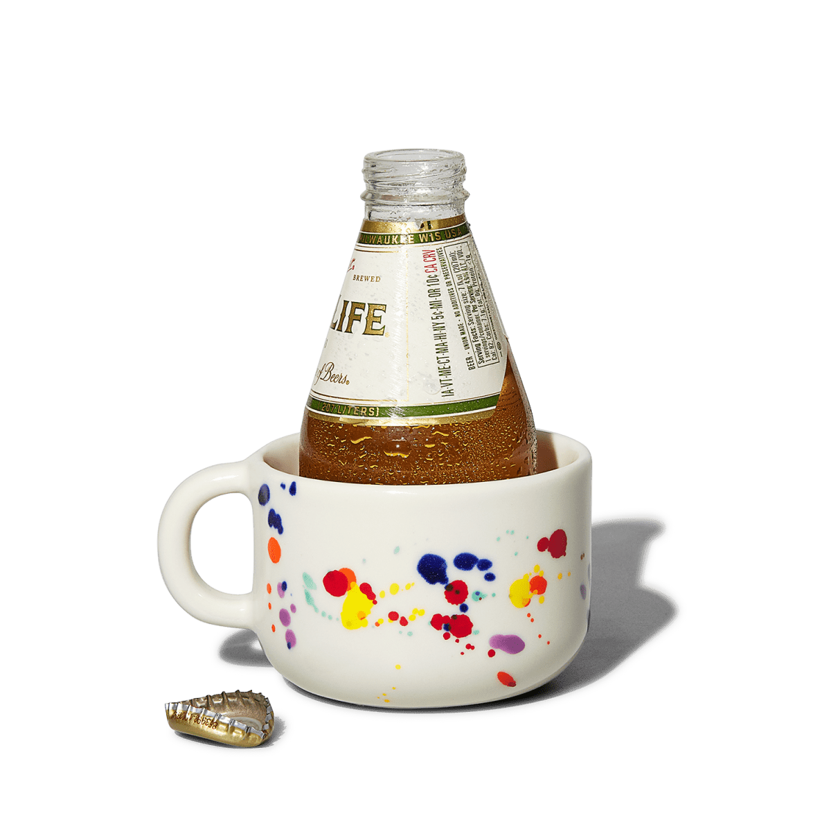 Felt+Fat Ceramic Cappuccino Cup in Confetti