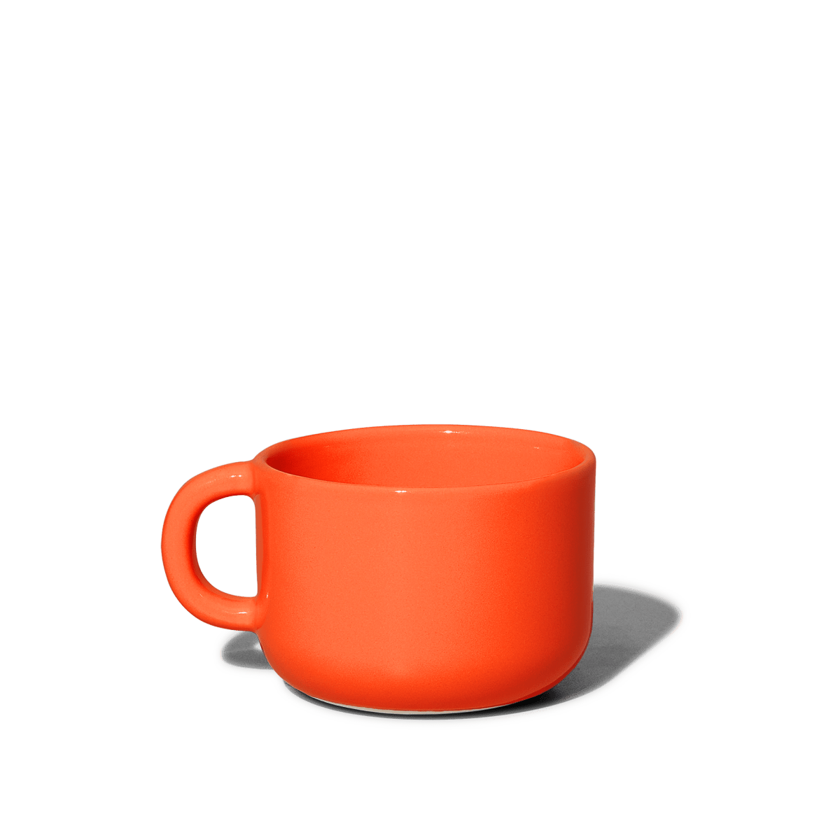 Felt+Fat Ceramic Cappuccino Cup in Persimmon