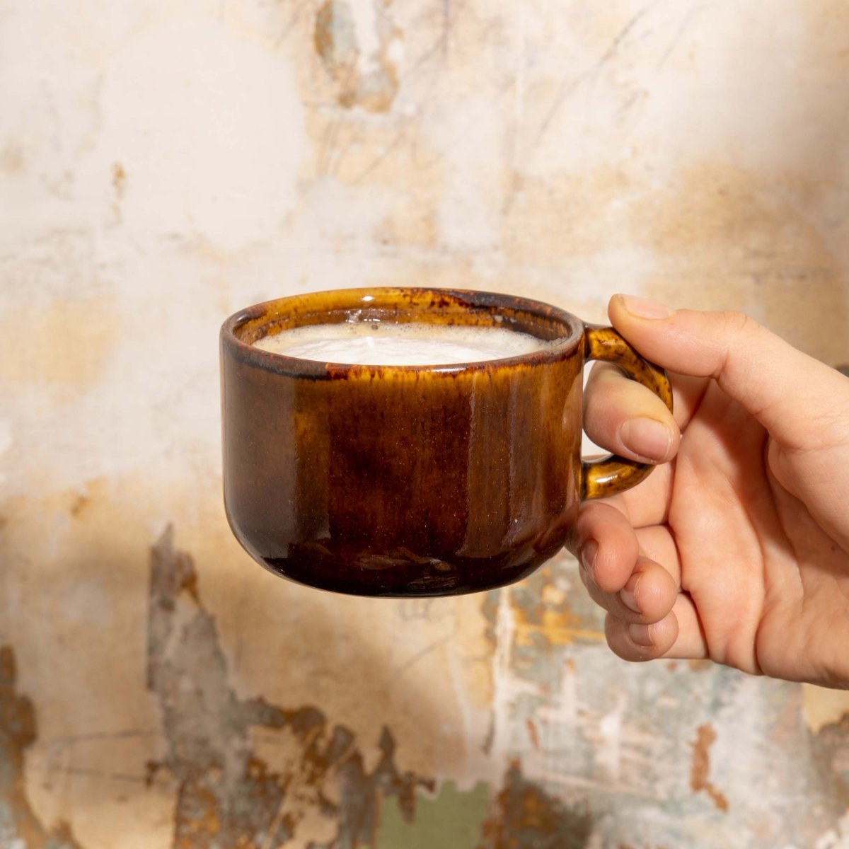 Felt+Fat Ceramic Cappuccino Cup in Tenmoku