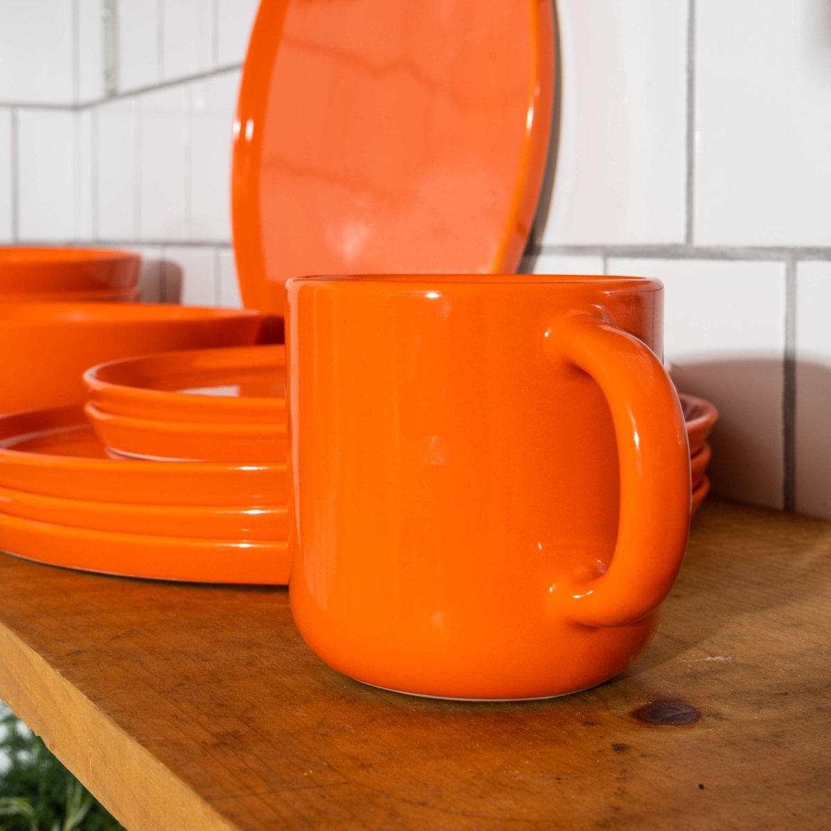 Felt+Fat Ceramic Coffee Mug in Persimmon