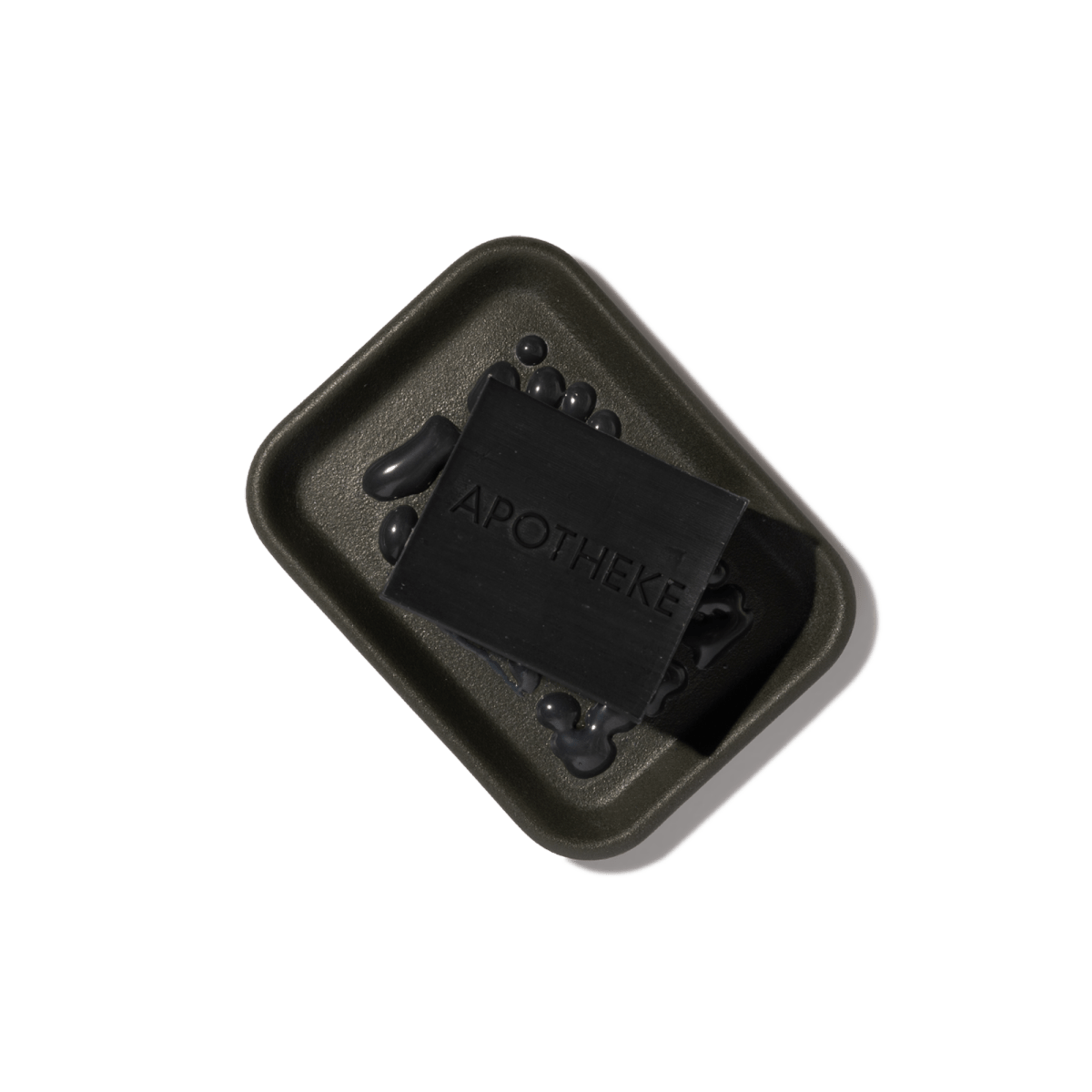 Felt+Fat Ceramic Soap Dish and Charcoal Soap Bundle in Onyx