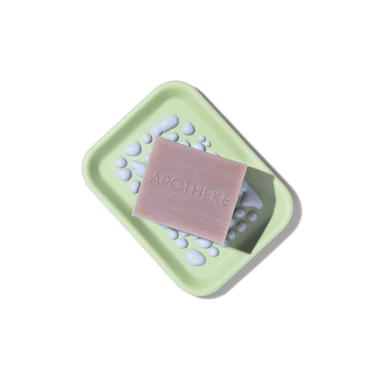 Felt+Fat Ceramic Soap Dish and Lavender Soap Bundle in Aloe