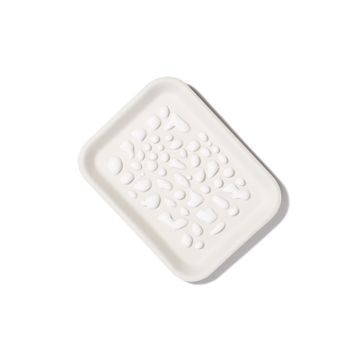 Felt+Fat Ceramic Soap Dish and Vetiver Soap Bundle in Oyster