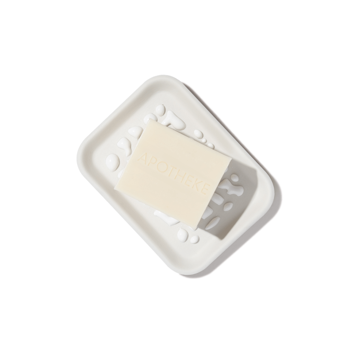 Felt+Fat Ceramic Soap Dish and Vetiver Soap Bundle in Oyster