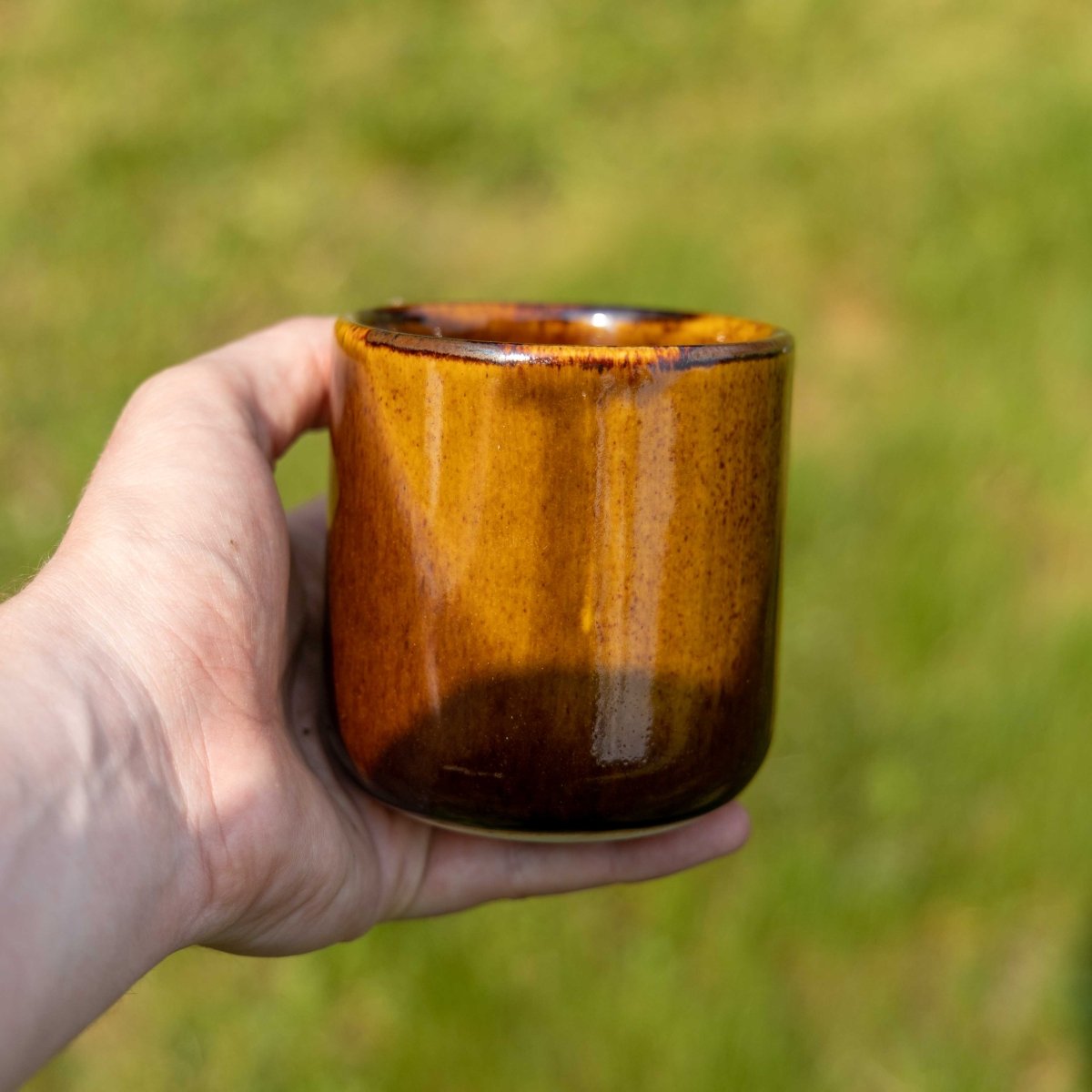 Felt+Fat Ceramic Tumbler in Tenmoku