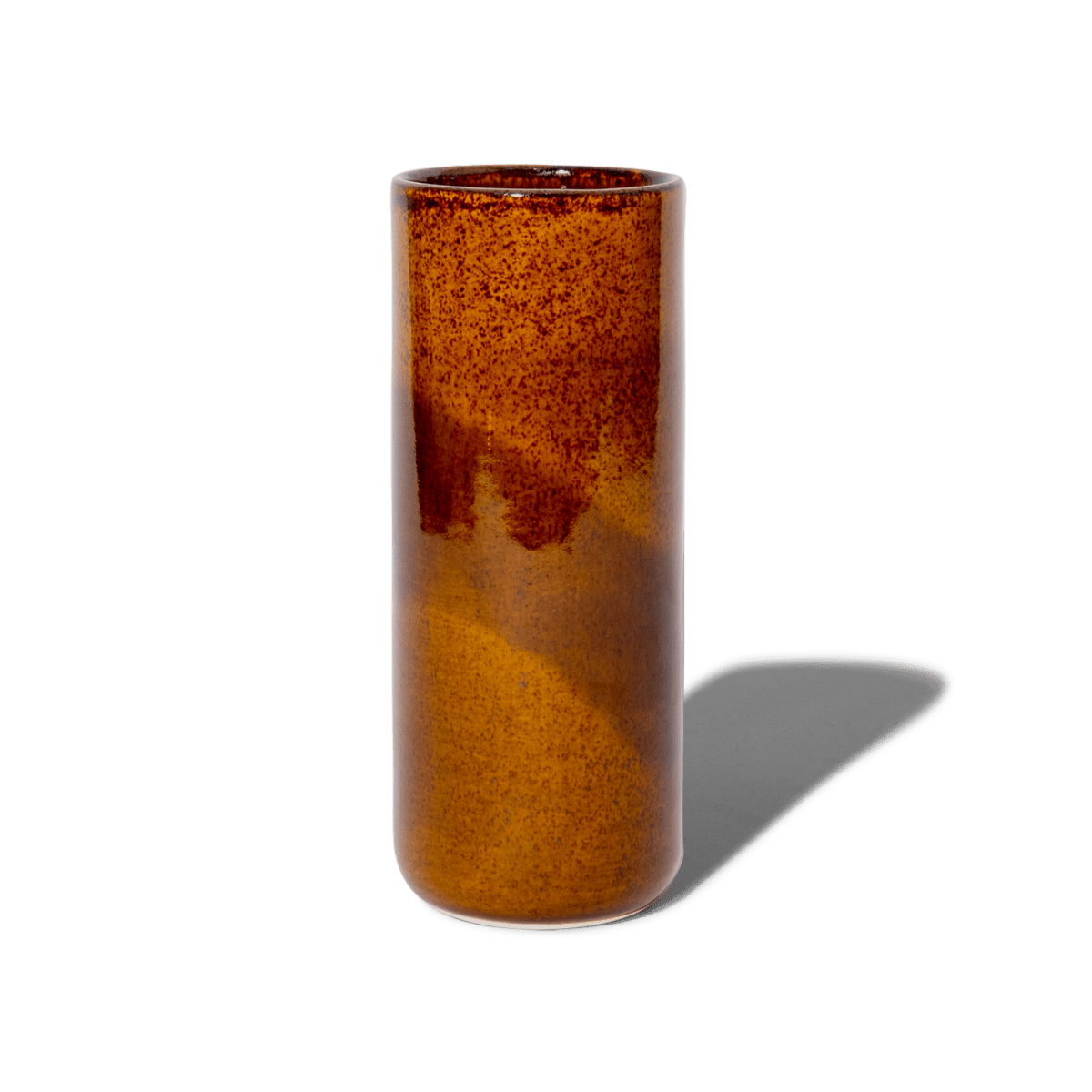 Felt+Fat Tall Ceramic Vase in Tenmoku