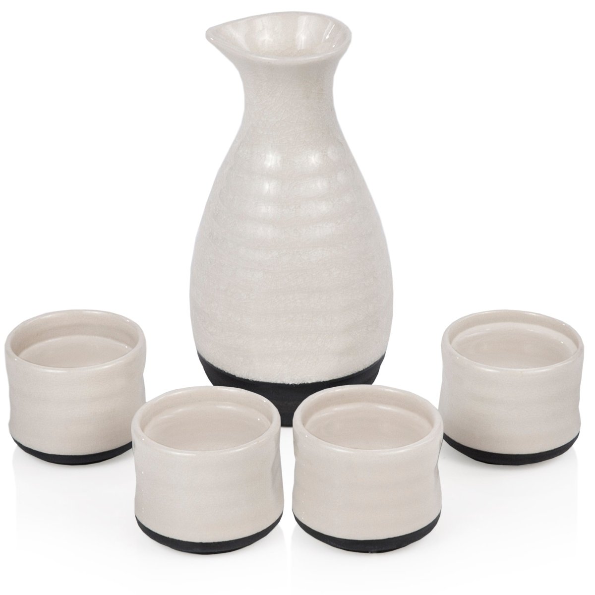 True Fervor 5 - Piece Hand Painted Ceramic Sake Set - lily & onyx