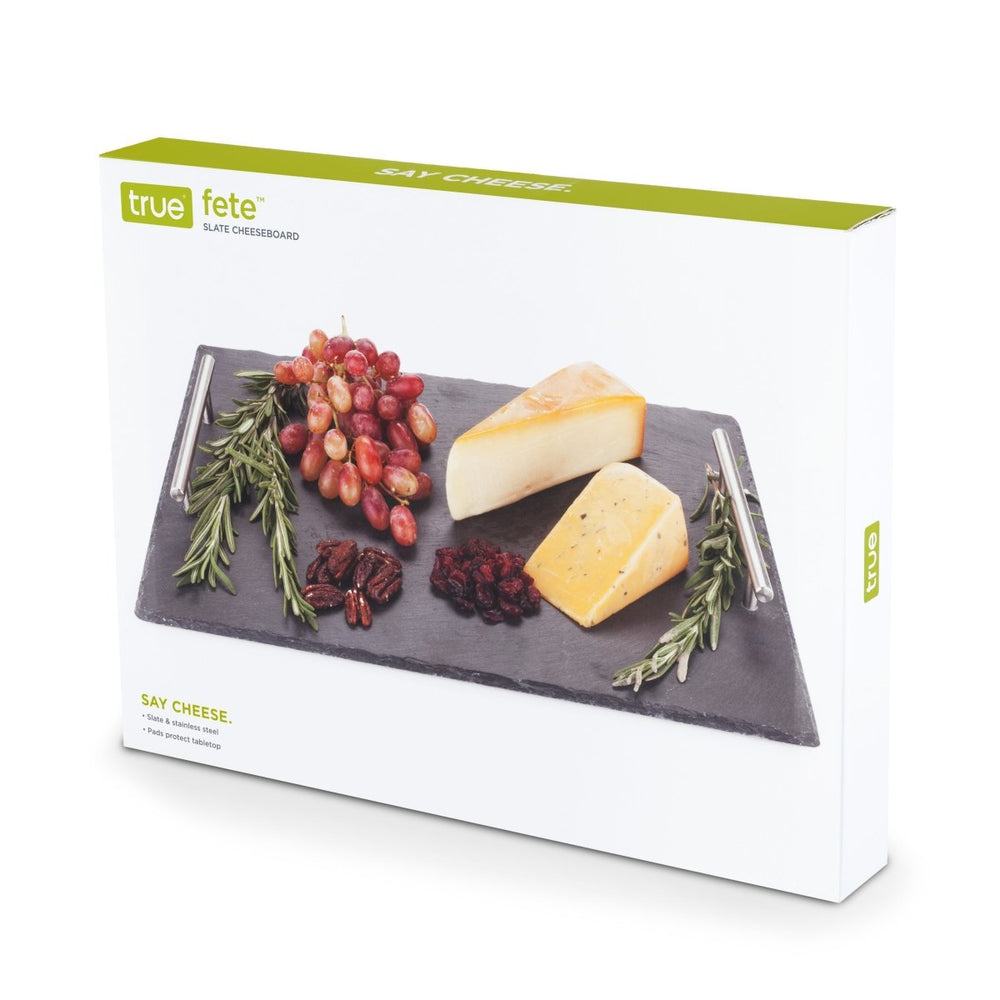 
                      
                        True Fete Slate Cheeseboard with Stainless Steel Handles - lily & onyx
                      
                    