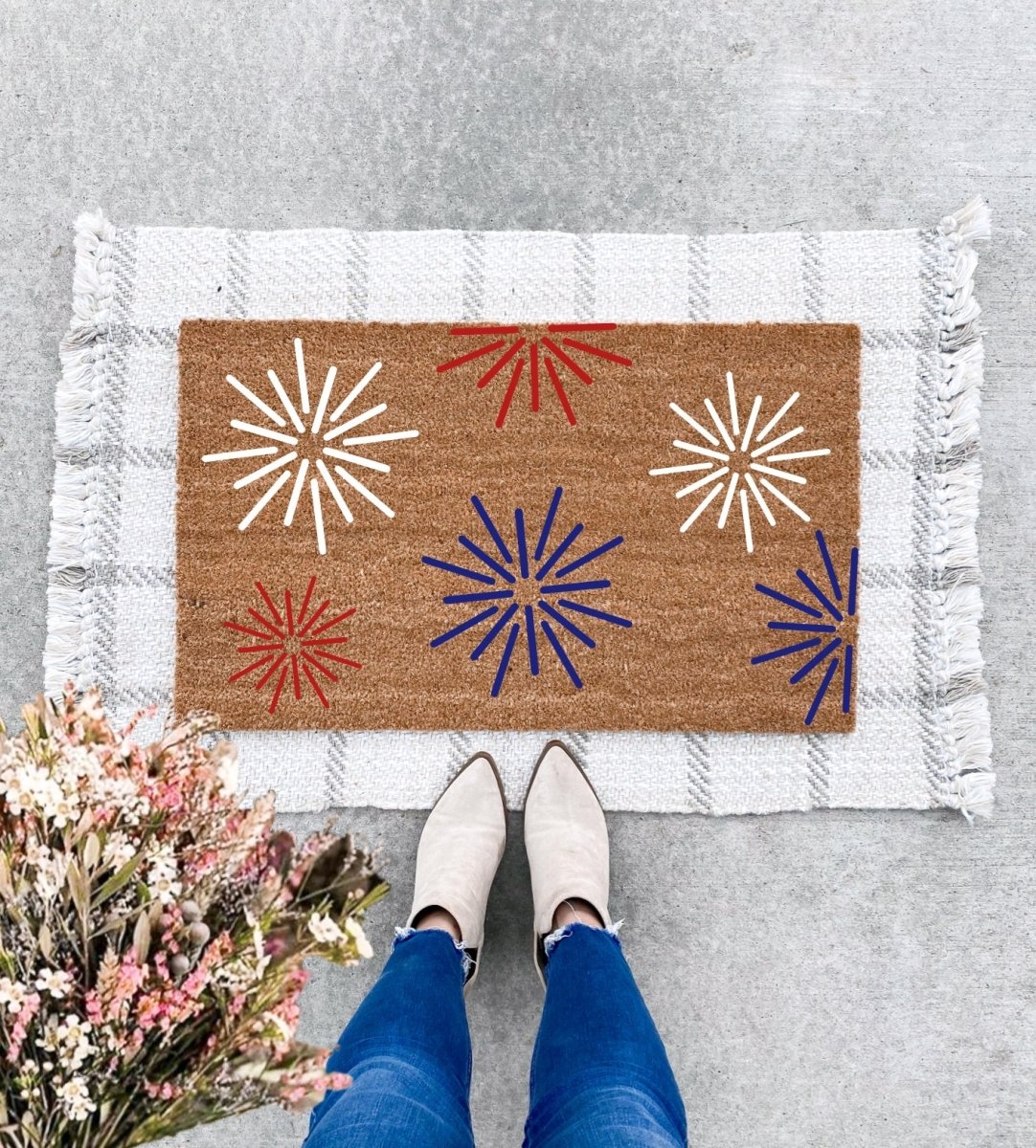 The Doormat Co. Fireworks Doormat - lily & onyx