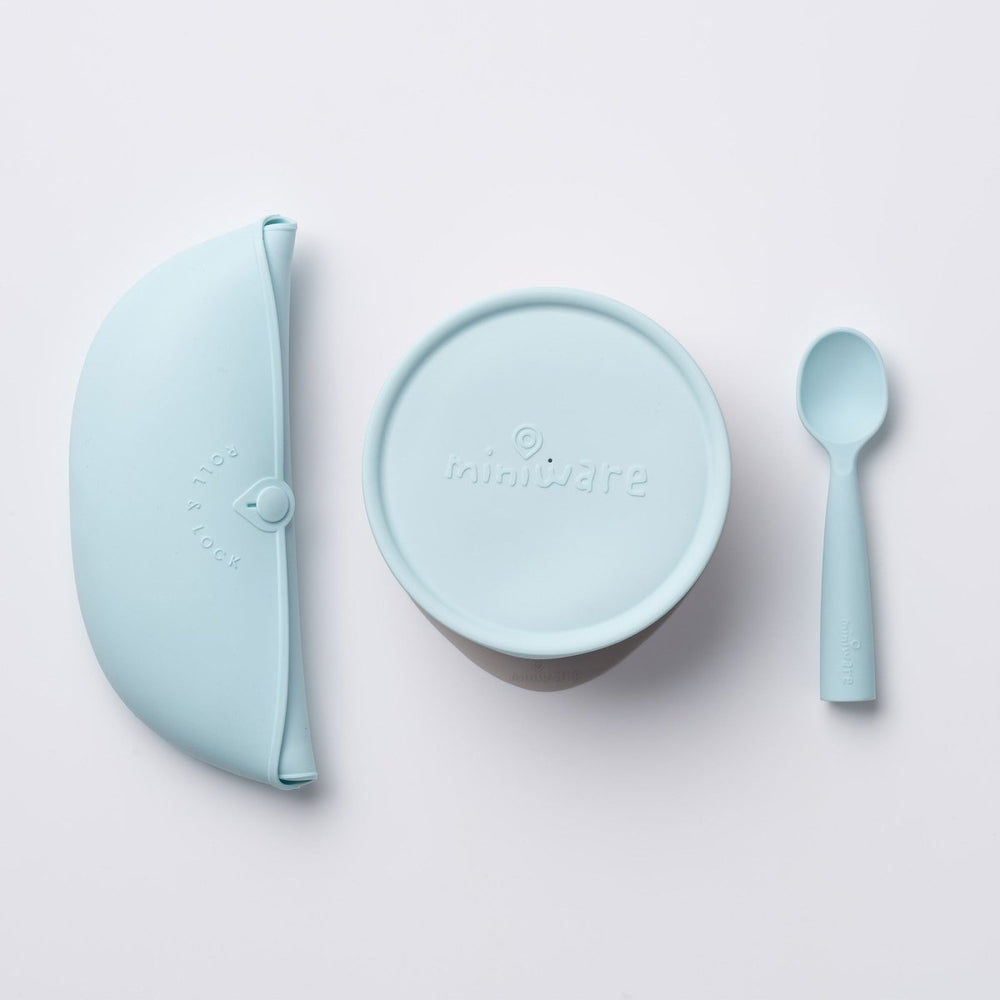 
                      
                        Miniware First Bites Deluxe Self - Feeding Set - Aqua - lily & onyx
                      
                    