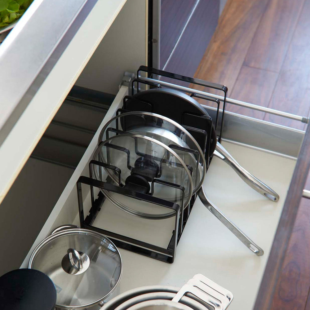 
                      
                        Adjustable Pot Lid and Frying Pan Organizer
                      
                    