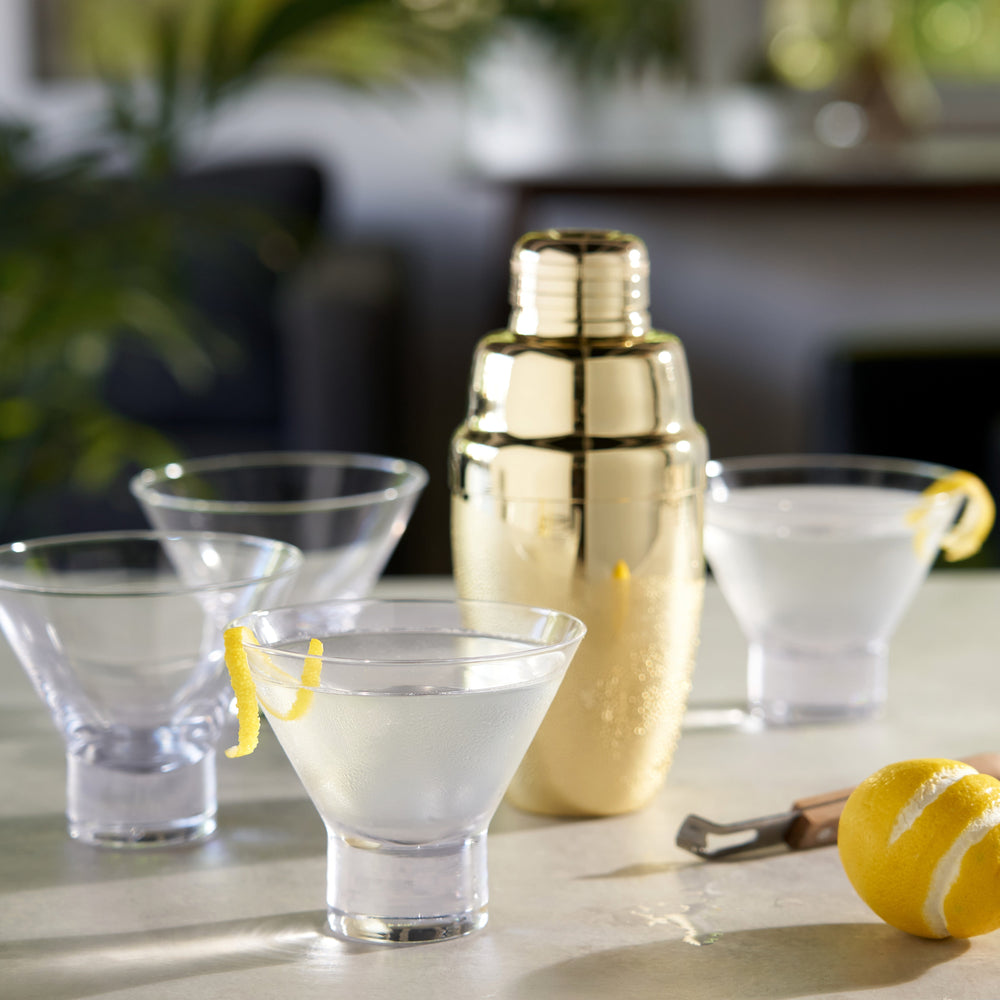 
                      
                        Raye Heavy Base Crystal Stemless Martini Glasses, Set of 4
                      
                    