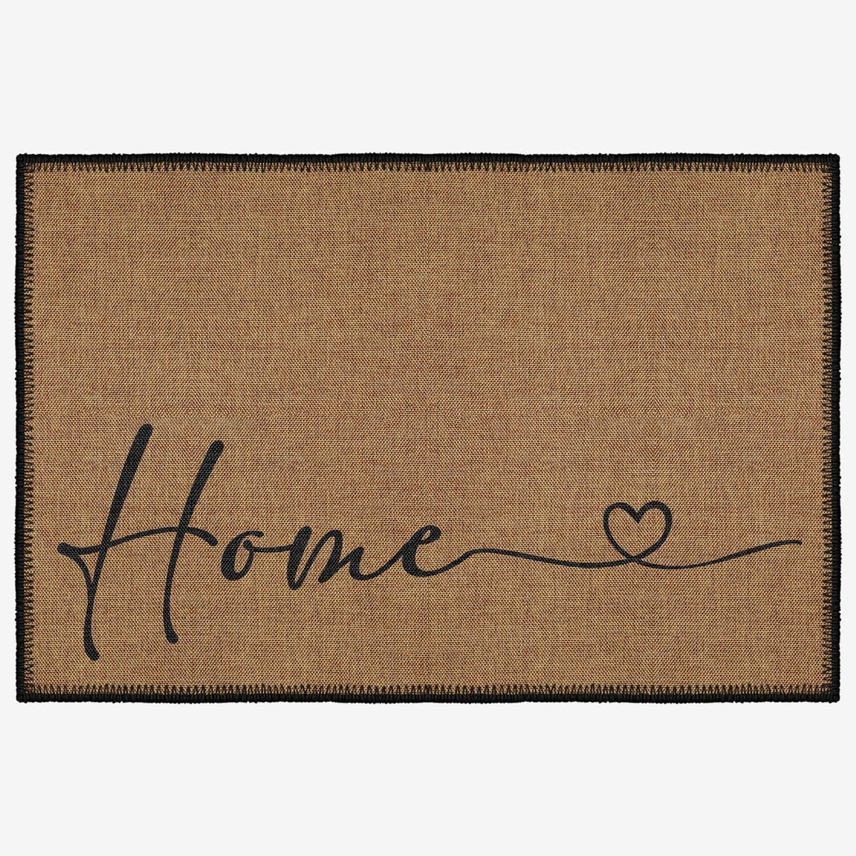 FLASHRUG Chélia Washable Home Heart Doormat