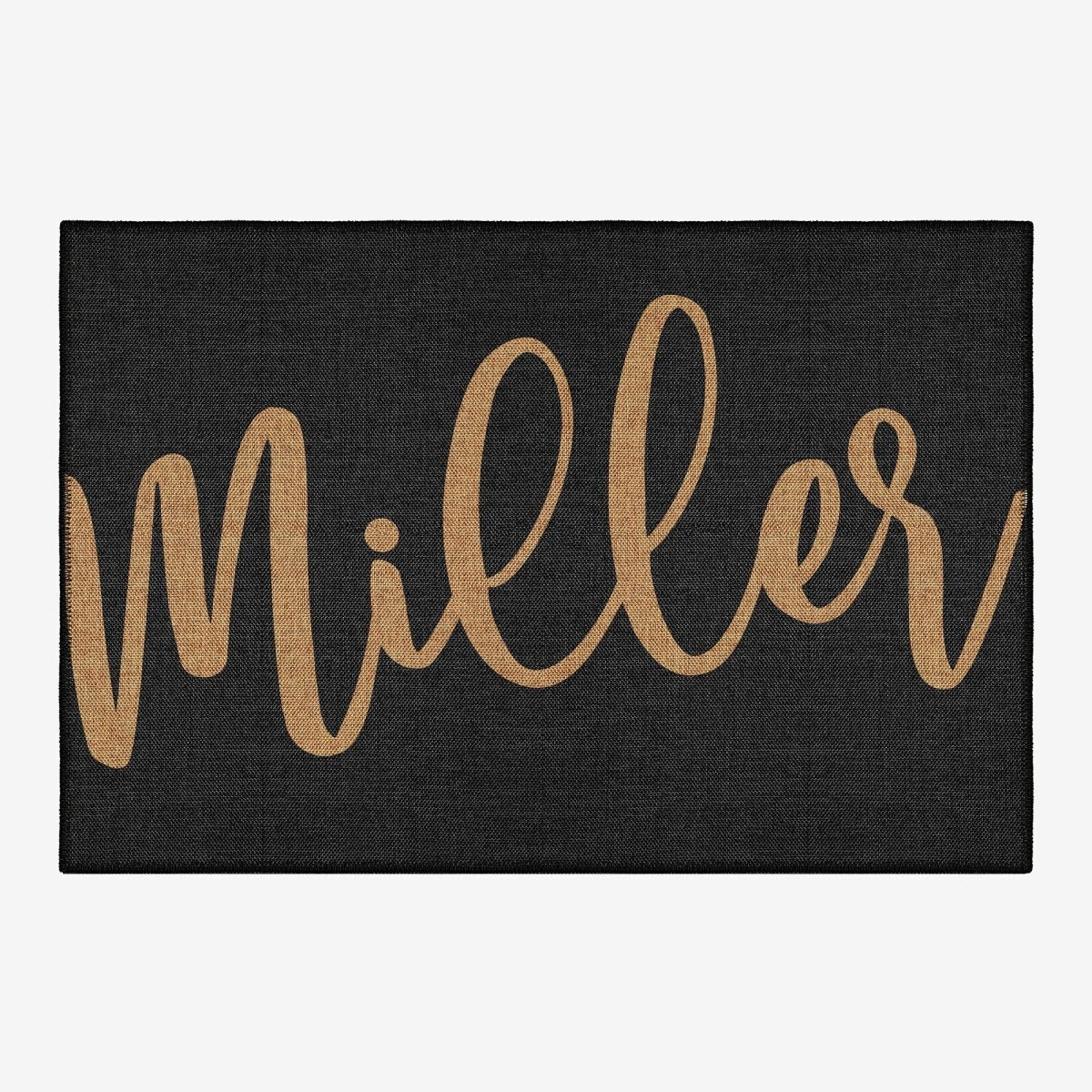 FLASHRUG Customizable Washable Large Script Name Doormat