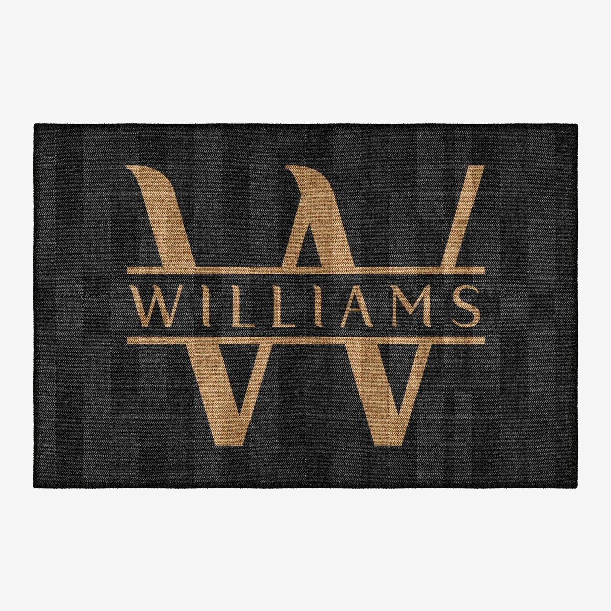 FLASHRUG Customizable Washable Monogram Name Doormat