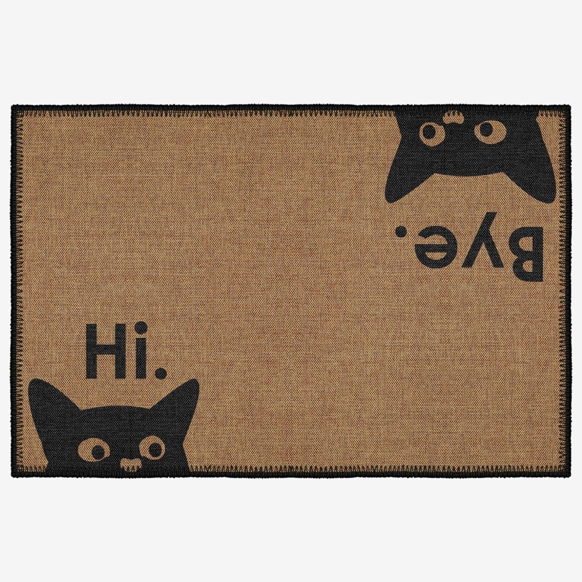 FLASHRUG Karisimbi Washable Hi Bye Cat Doormat