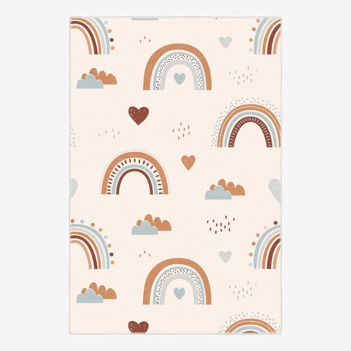 FLASHRUG Opulent Washable Rainbow Area Rug