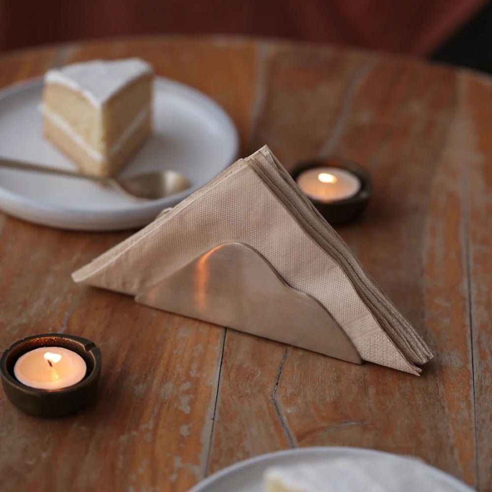 Fleck McLeod Cloud Brass Napkin Holder | Himalaya - Inspired Design