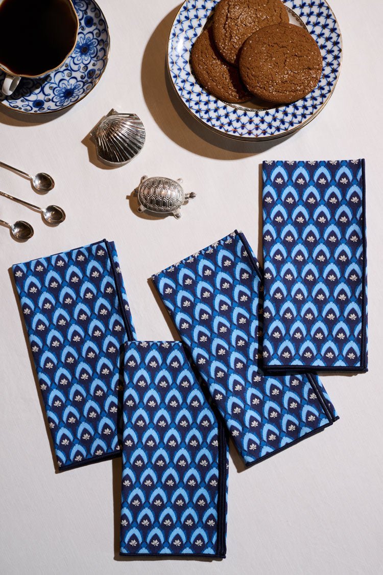 ATELIER SAUCIER Fleur de Bleu Napkins | Set of 4 - lily & onyx