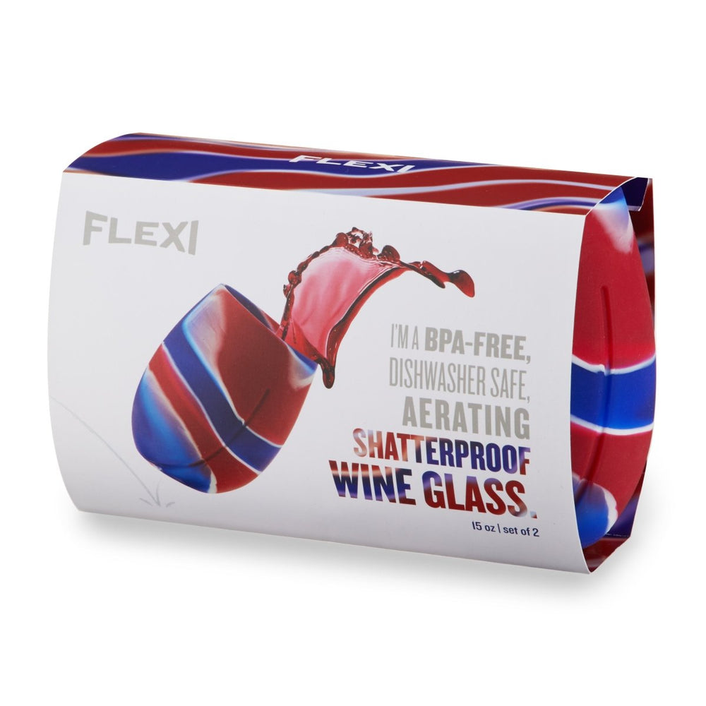 
                      
                        TRUE Flexi Aerating Silicone Wine Cups in Tie Dye, Set of 2 - lily & onyx
                      
                    