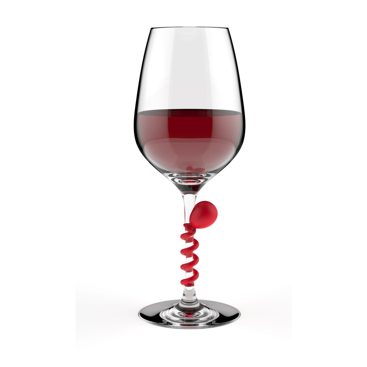 True Float Away Stem Silicone Wine Charms in Assorted Colors, Set of 6 - lily & onyx