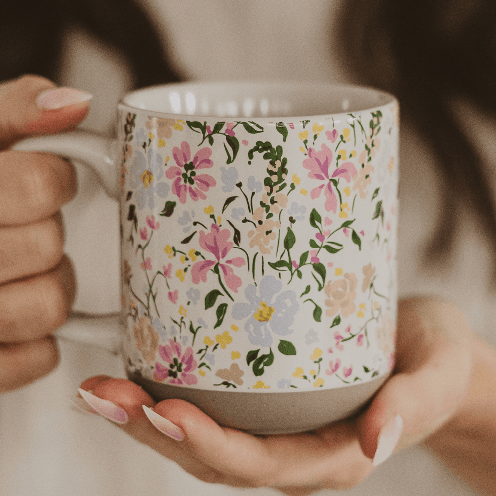 
                      
                        Sweet Water Decor Floral 14oz. Stoneware Coffee Mug - lily & onyx
                      
                    