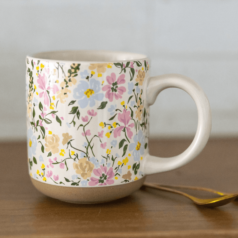 Sweet Water Decor Floral 14oz. Stoneware Coffee Mug - lily & onyx