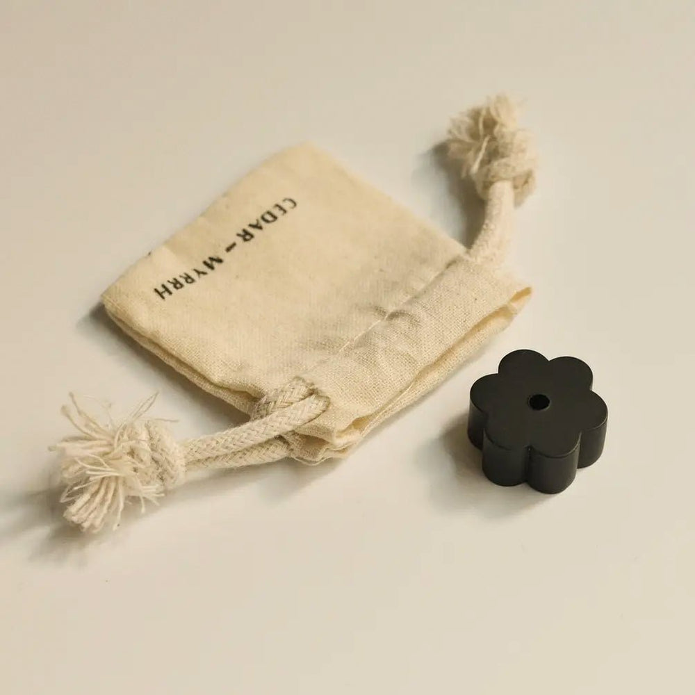 
                      
                        CEDAR AND MYRRH Flower - Shaped Black Brass Incense Holder - lily & onyx
                      
                    