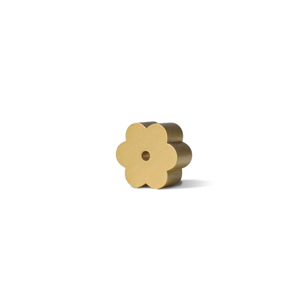 CEDAR AND MYRRH Flower - Shaped Brass Incense Holder - lily & onyx