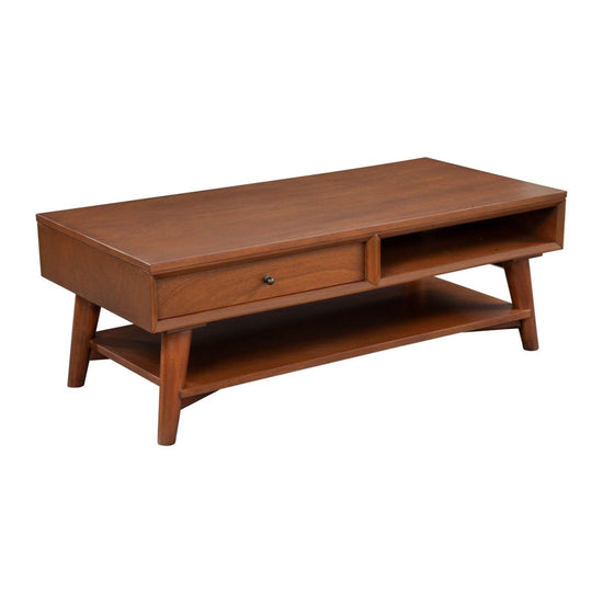 Alpine Furniture Flynn Coffee Table, Acorn - lily & onyx