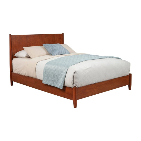 Alpine Furniture Flynn Platform Bed, Acorn - lily & onyx