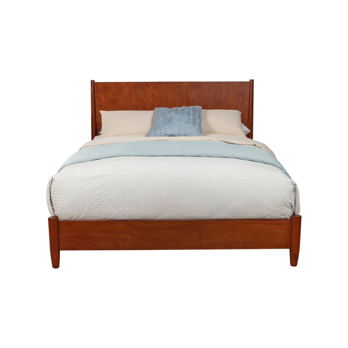 Alpine Furniture Flynn Platform Bed, Acorn - lily & onyx