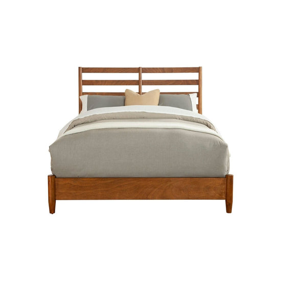Alpine Furniture Flynn Retro Bed, Acorn - lily & onyx