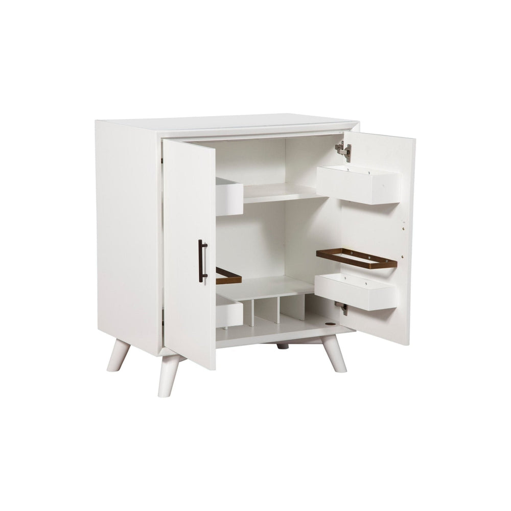 
                      
                        Flynn Small Bar Cabinet, White
                      
                    