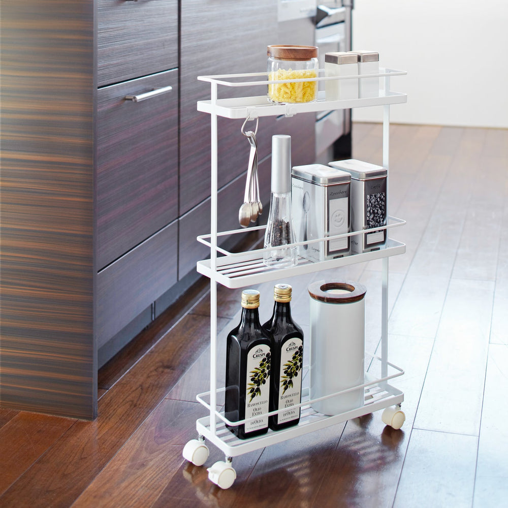 
                      
                        Steel Kitchen Rolling Cart, 26" H
                      
                    