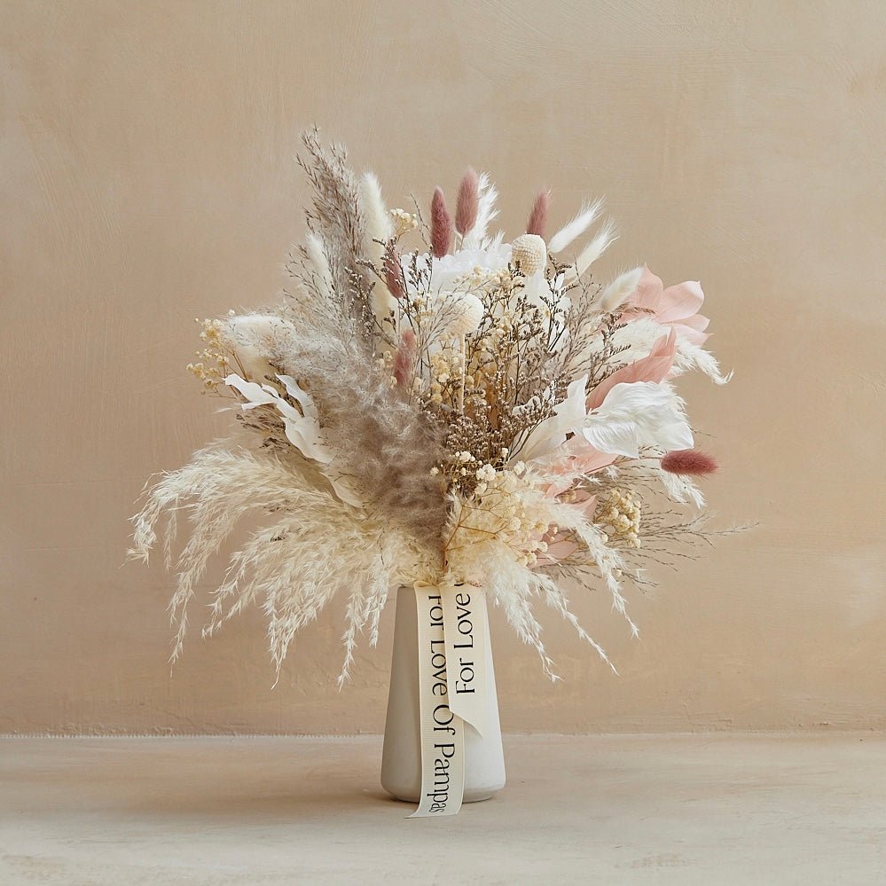 For Love Of Pampas Mica Dried Floral Bouquet