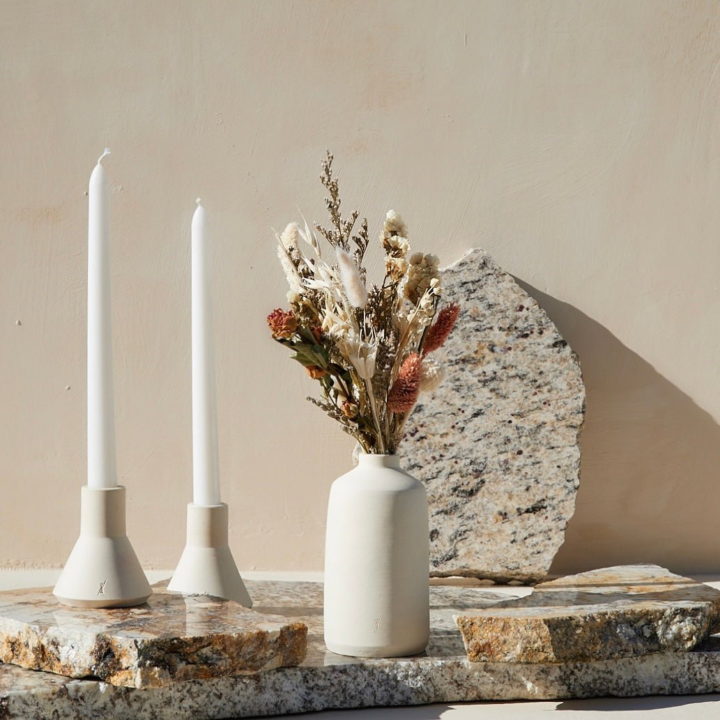 For Love Of Pampas Small Dried Floral Bouquet - Beige