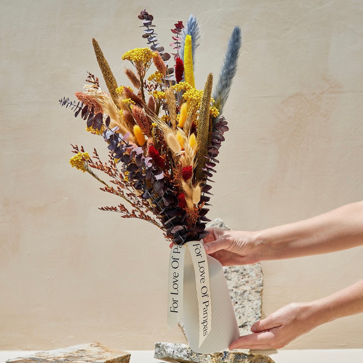 For Love Of Pampas Trail Mix Dried Floral Bouquet