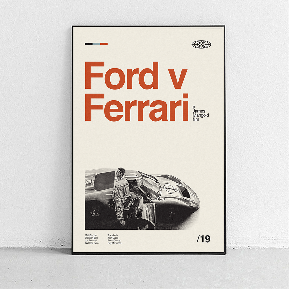Ford v Ferrari Art Print